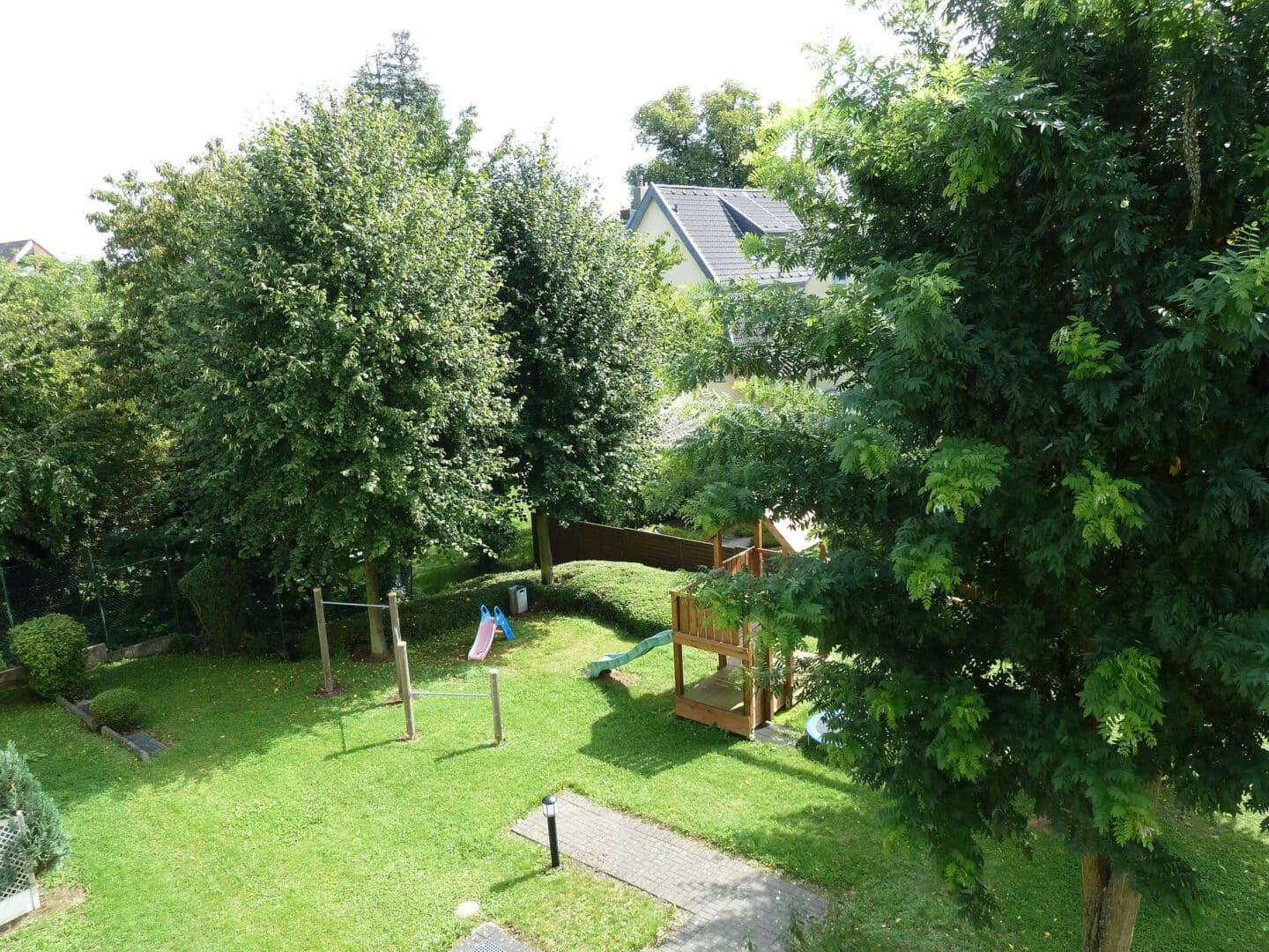 Ausblick auf den Gemeinschaftsgarten