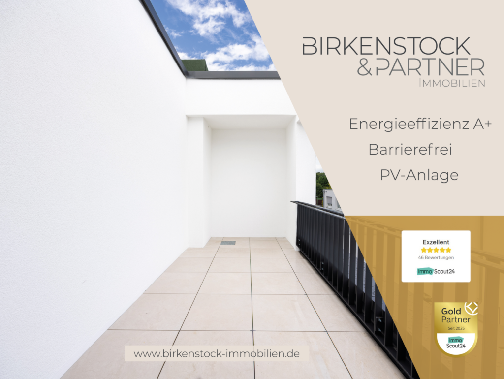 Großzügige Dachgeschosswohnung mit hochwertiger Ausstattung, bester Energieeffizienz, Barrierefrei 6 Dachterrasse